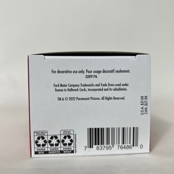 2022 Hallmark Greased Lightning 1948 Ford Deluxe Convertible Grease Ornament - Picture 3 of 5